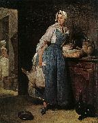 Jean Baptiste Simeon Chardin The Return from Market oil